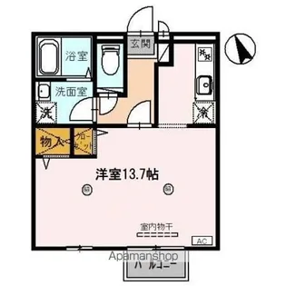 ルピナス明里橋 A【2階】の間取り