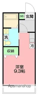 クリプト武蔵【1階】の間取り