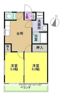 ラフォーレ北宿【201号室】の間取り