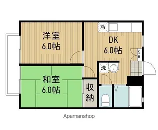 サンライフ悠A棟【202号室】の間取り