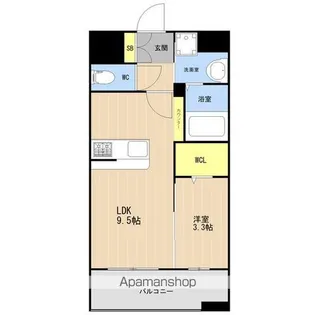 KL東比恵Ⅱ【904号室】の間取り