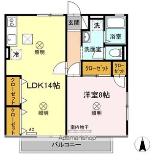 クレマティス【1階】の間取り