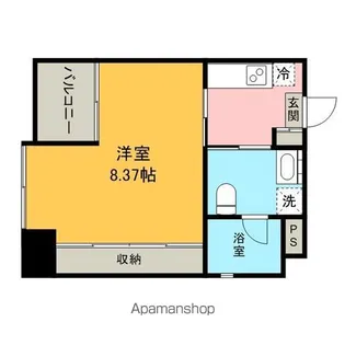 GRANDUKE代官町【7階】の間取り
