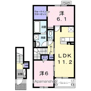 グラン シャリオ Ⅰ【2階】の間取り