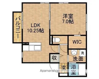 アジュールA【2階】の間取り