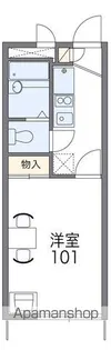 レオパレス川島【1階】の間取り