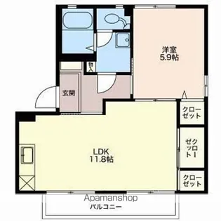 グリーンフォーレスト【1階】の間取り