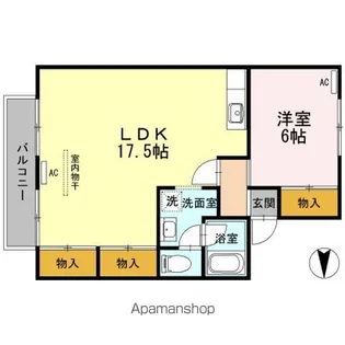 セジュール住吉Ⅱ【1階】の間取り