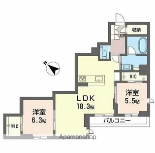 エクラージュK【3階】の間取り