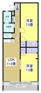 スクエア5【202号室】の間取り