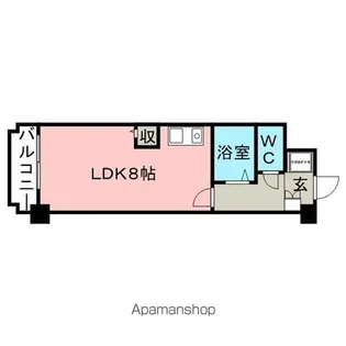 トーカンキャステール通町【202号室】の間取り