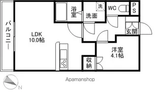 愛媛県四国中央市上分町【アパート】の間取り