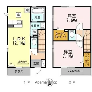 ウィットⅡ【1階】の間取り