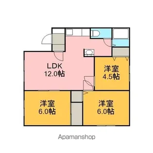 エクセレントハウスA【102号室】の間取り