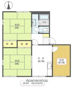 サンベルテ戸塚【1階】の間取り