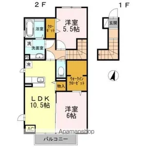 セッテヴィータ【2階】の間取り