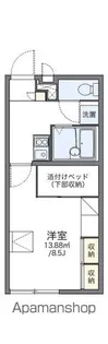 レオパレスソクラテス【203号室】の間取り