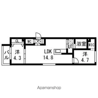 グラシオン【3階】の間取り