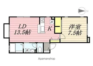 フォレスタ横浜【2階】の間取り