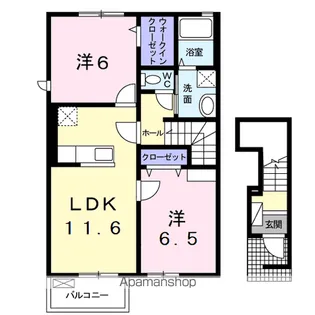 サンガーデン和泉 五番館【2階】の間取り