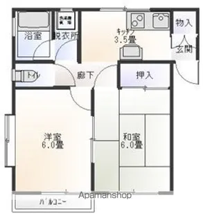 晴優コーポ【2階】の間取り