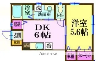 ナリトモ矢作A【1階】の間取り