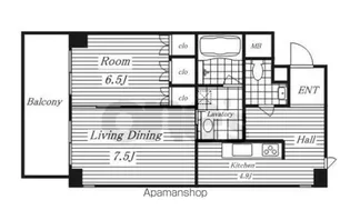 TACHIBANA BOX 24【8B号室】の間取り
