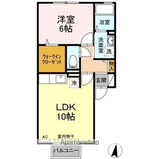 アンビックス利府 伍番館【2階】の間取り
