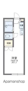 レオパレス泉佐野【210号室】の間取り