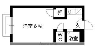 レオパレススウィートハート【104号室】の間取り