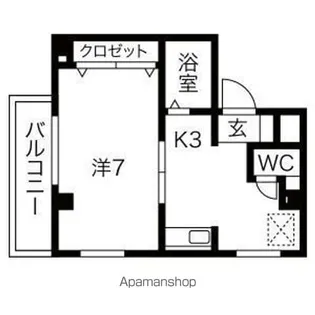 エクセレンス勝川【4階】の間取り