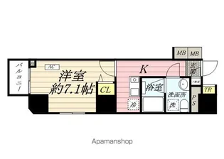 メインステージ信濃町【501号室号室】の間取り