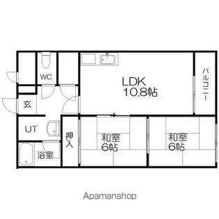 フラワーレジデンス【4階】の間取り