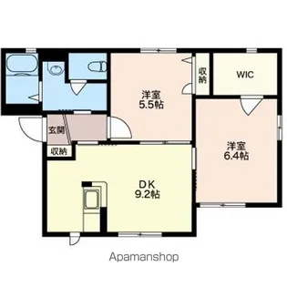 グランパッサージュ A棟【101号室】の間取り