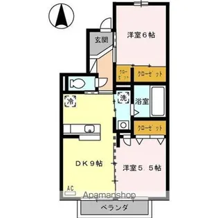 クレール泉【2階】の間取り