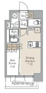 グランカーサ三ノ輪Ⅱ【6階】の間取り