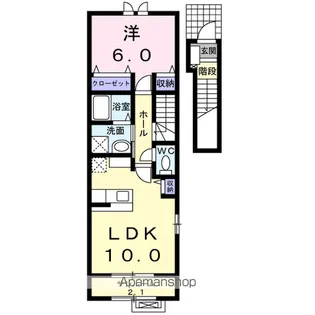 エムズ プロムナード【2階】の間取り