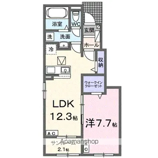 アーバン・ヌール Ⅰ【1階】の間取り