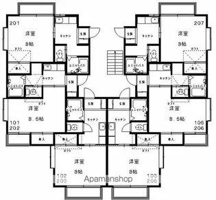 リバティハイツⅤ【2階】の間取り