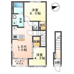 リョウエン【2階】の間取り