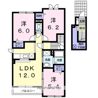 クレメント スクエア【2階】の間取り