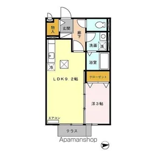 アヴァンセB棟【1階】の間取り