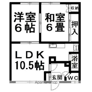 北進ハイツ【107号室】の間取り