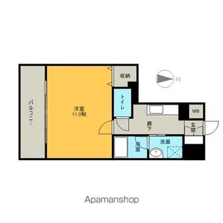 レジディア久屋大通【5階】の間取り