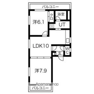 メゾンラフィーネ千種【2階】の間取り