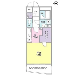 プレディアスタイル横濱沢渡【4階】の間取り