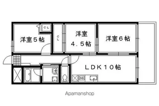 ロイヤルハイツ高塚II【408号室】の間取り