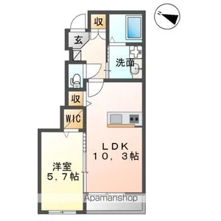 メゾン・ド・セビアン【102号室】の間取り