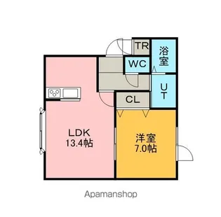 レインボーハウスEAST BLUE【1階】の間取り