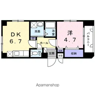 ソレイユN【4階】の間取り